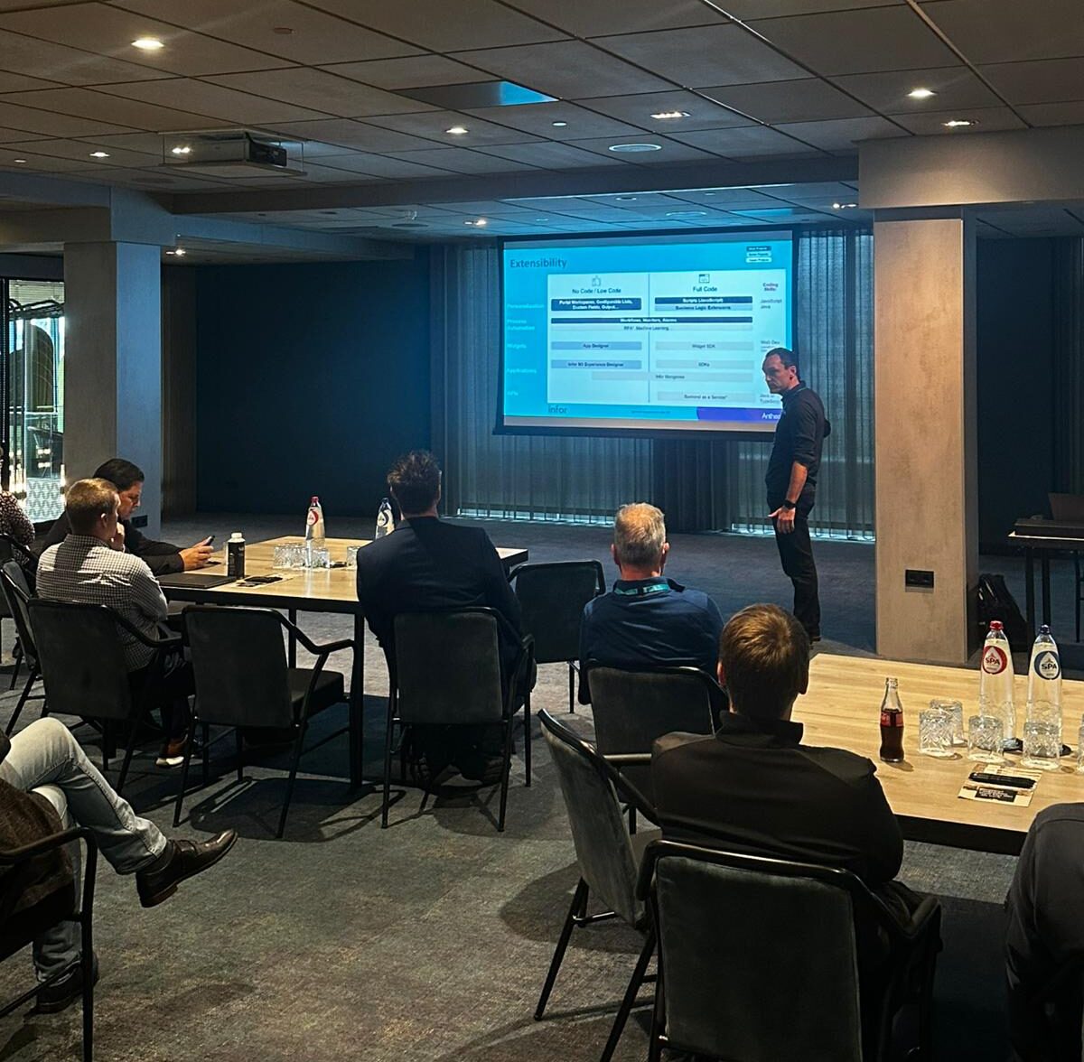 Joe Walker presenting